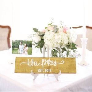 Custom Wood Sign with last name and est. date